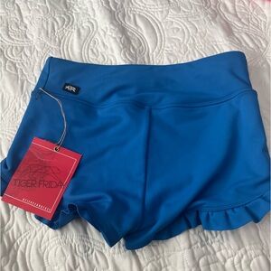 Tiger Friday Filly Booty Short in Blue Jay, Adult Medium